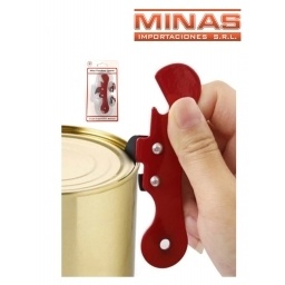 ABRELATAS Y DESTAPADOR X 10 CM.