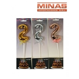 NUMERO 2 PARA DECORAR TORTA