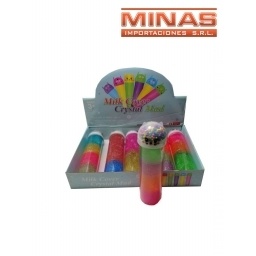 SLIME CON BRILLANTINA DE 21 CM X 6 UND, $89,90 CU.