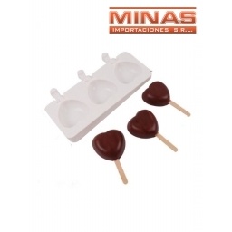 MOLDES DE SILICONA PARA HELADOS + 50 PALITOS