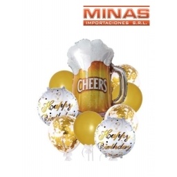 GLOBO DE CERVEZA 9 PCS