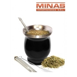 MATE DE ACERO INOXIDABLE NEGRO EXCELENTE CALIDAD