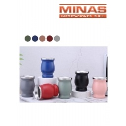 MATE DE ACERO INOXIDABLE VARIOS COLORES EXCELENTE CALIDAD