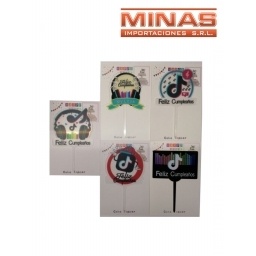 CARTELES PARA TORTA  DE CUMPLEAOS 6 DISEOS