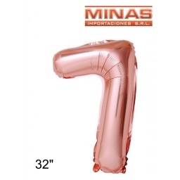 GLOBOS EN FORMA DE NMEROS EN BOLSA INDIVIDUAL 32