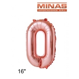 GLOBO EN FORMA DE NMEROS EN BOLSA INDIVIDUAL 16