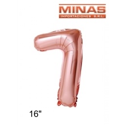 GLOBO EN FORMA DE NMEROS EN BOLSA INDIVIDUAL 16