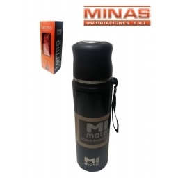 TERMO DE ACERO INOXIDABLE 1L EXCELENTE CALIDAD NEGRO