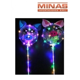 GLOBOS CON LUZ COMPLETO 5 UNID