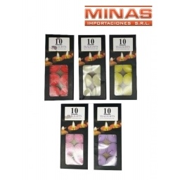VELADORAS 10 UNIDADES
