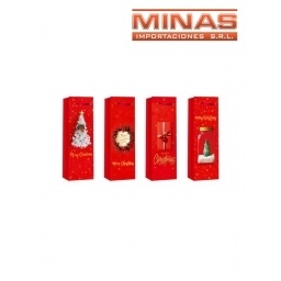 BOLSA DE NAVIDAD PARA BOTELLA