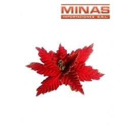 FLOR NAVIDEA X 22 CM, ROJO.