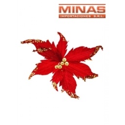 FLOR NAVIDEA X 20 CM, ROSA GOLD.