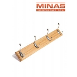 PERCHERO DE 4 GANCHOS DOBLES.