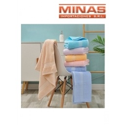 TOALLA LISA 6 COLORES CLAROS 75 X 150 BUENA CALIDAD