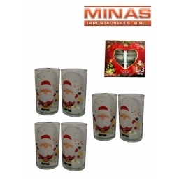 VASO DE NAVIDAD 6 PCS