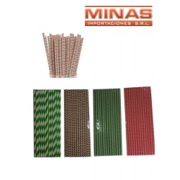 SORBITOS DE PAPEL X 25 PCS,VARIOS COLORES.