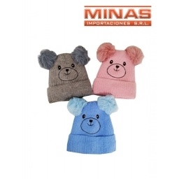 GORRO DE NIO FORRADO, OSITO,