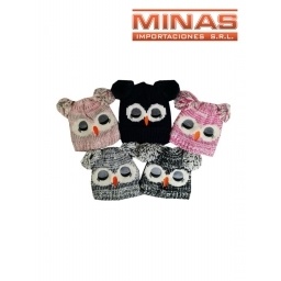 GORRO BUHO VARIOS COLORES