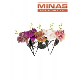 ORQUIDEAS DE 3 RAMAS X 3 FLORES X 40 CM.