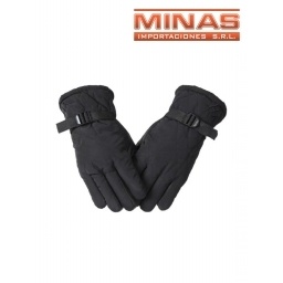 GUANTE DE HOMBRE IMPERMEABLE,FORRADO, PARA MOTO, SOLO NEGRO.