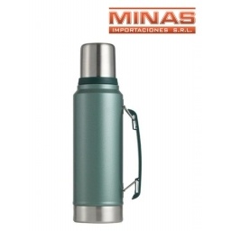 TERMO DE ACERO INOX. 1200 ML EXCELENTE CALIDAD (VERDE).
