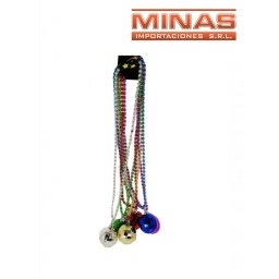 COLLAR X 6 UND,GLOBO DISCO,6 COLORES, 80 CM , $40 CU.