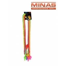 COLLAR X 6 UND,SILBATO, 6 COLORES,80 CM, $30 C/U.
