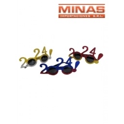 GAFAS CON BRILLANTINA 2024, DE COTILLON.