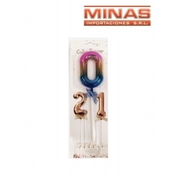 CAKE TOPPER N 0, TORNASOLADO.