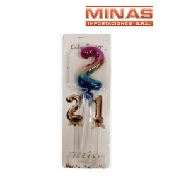 CAKE TOPPER N 2, TORNASOLADO.