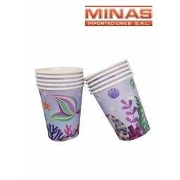 VASOS SIRENA X 10 UND.