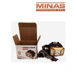 LINTERNA MINERO DE 3 LED, A BATERIA.