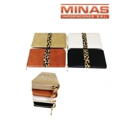 BILLETRA DETALLE ANIMAL PRINT, 4 COLORES.