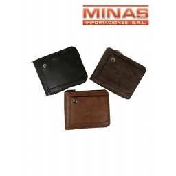 BILLET. Y PORTADOCUMENTOS CON CIERRE,3 COLORES.