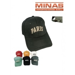 GORRO CON VISERA DE ADULTO,PARIS, 6 COLORES.