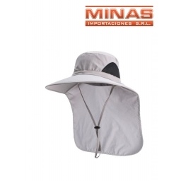 SOMBRERO PESC. CON CUBRE NUCA, SOLO BLANCO,