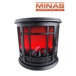 LUZ DECORATIVA  LED EFECTO LLAMA DE FUEGO 56 CM X 46 CM, ESTUFA.