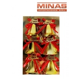 ADORNO DE NAV. CAMPANITAS X 6 UND.