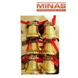 ADORNO DE NAV. CAMPANITAS X 6 UND.