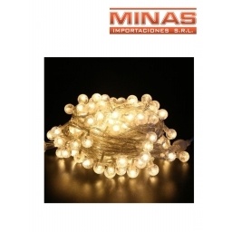 GUIA DE 60  BOLITAS BLANCAS X 9,5 M.