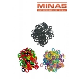 COLITA NEGRAS,FLUOR Y PASTEL X 100 UND, CU $ 0,35.