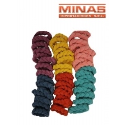 COLITA TRENZADAS X 50 UND,TON. OCRES, CU $ 3.