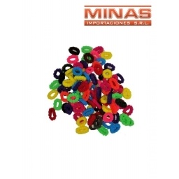 COLITAS TONOS FLUOR X 100 UND, CU $ 0,30.