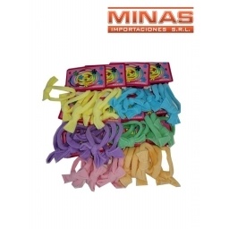 COLITA CON MOA,3 UND  X 12 PCS,PASTEL,CU $ 3,80.