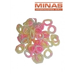 COLITA RESORTE TORNASOLADAS X 100 UND, $7 CU.