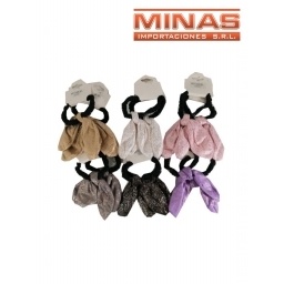 COLITAS NUDO LISO CON DORADO X 12 UND, $ 44 C/U.