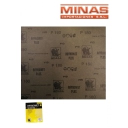 LIJA AL AGUA P180 X 50 HOJAS, 23 CM X 28 CM,BUENA CALIDAD.