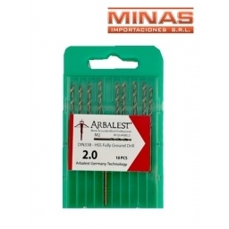 MECHAS PARA METAL 2 MM X 10 UND.