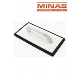 FRATACHO DE PLASTICO Y GOMA 30 CM X 15 CM.